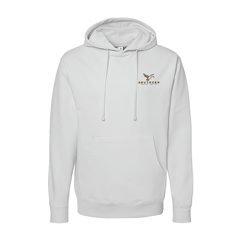 Gray hoodie with white discount strings