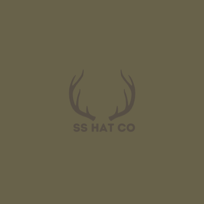 Southern String Hats Horned Reindeer Hoodie (Army Green Hoodie)